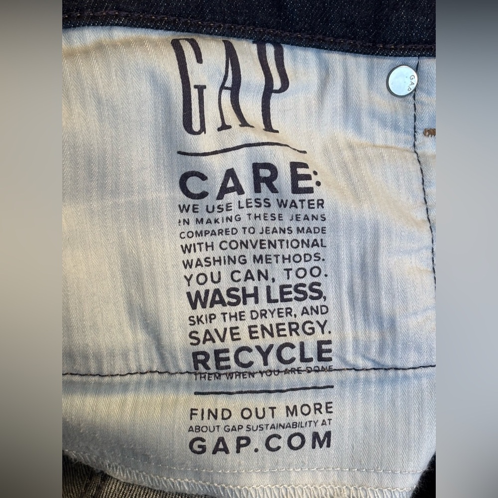 Gap 70s Dark Denim Flare High Rise Jeans Size 29/8 - Picture 6 of 11